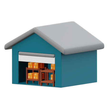 Warehouse  3D Icon