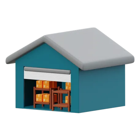 Warehouse  3D Icon