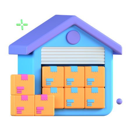 Warehouse  3D Icon