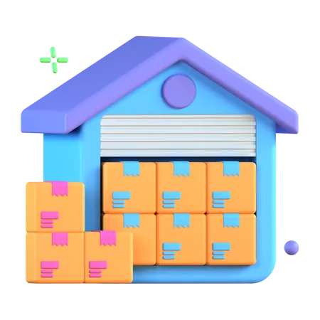 Warehouse  3D Icon