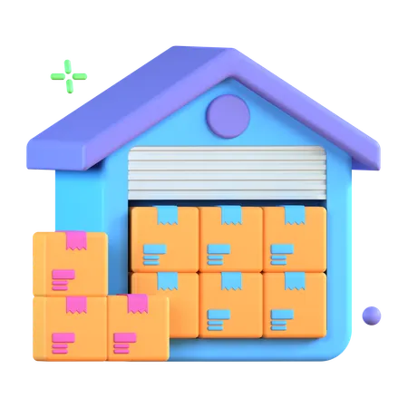 Warehouse  3D Icon