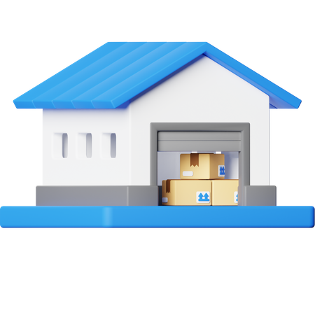 Warehouse  3D Icon