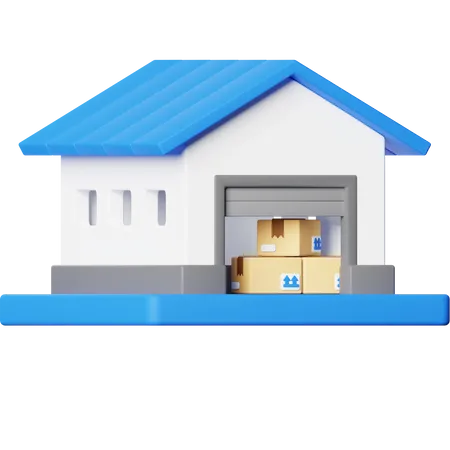 Warehouse  3D Icon