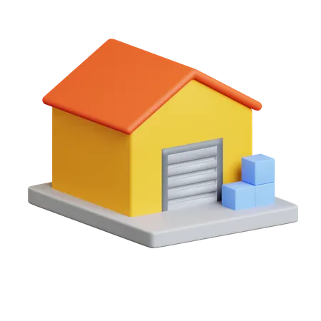 Warehouse  3D Icon