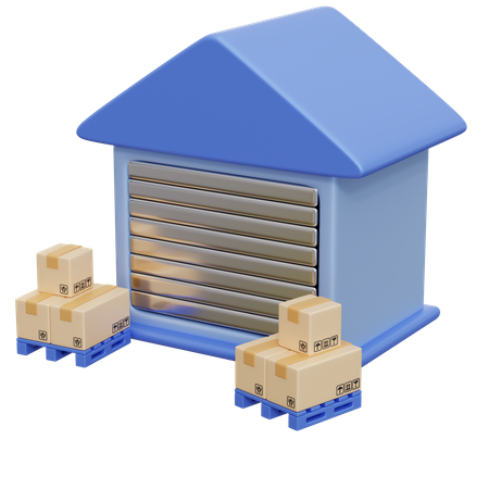 Warehouse  3D Icon