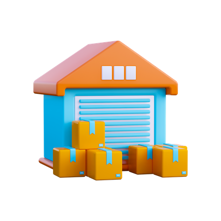 Warehouse  3D Icon