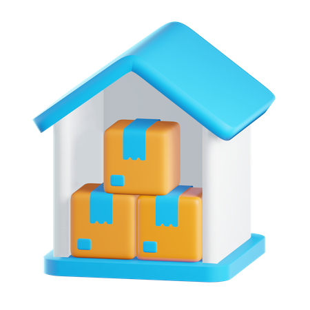 Warehouse  3D Icon