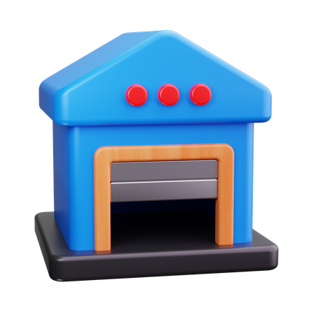 Warehouse  3D Icon