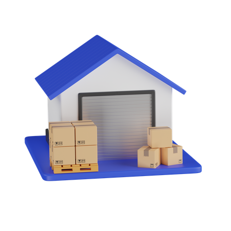 Warehouse  3D Icon