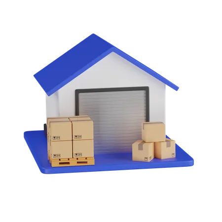 Warehouse  3D Icon