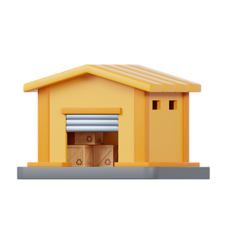 Warehouse  3D Icon