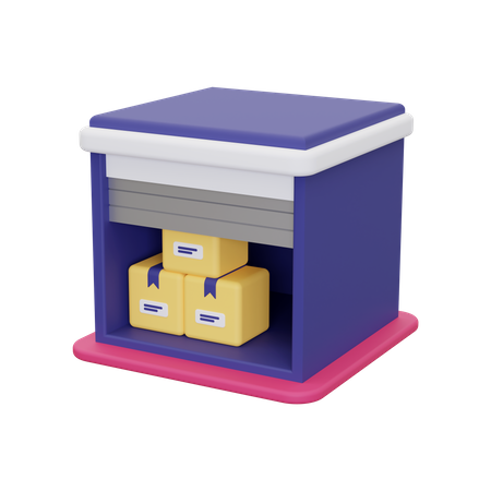 Warehouse  3D Icon