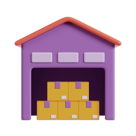 Warehouse  3D Icon