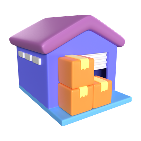 Warehouse  3D Icon