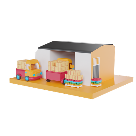 Warehouse  3D Icon