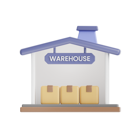 Warehouse  3D Illustration