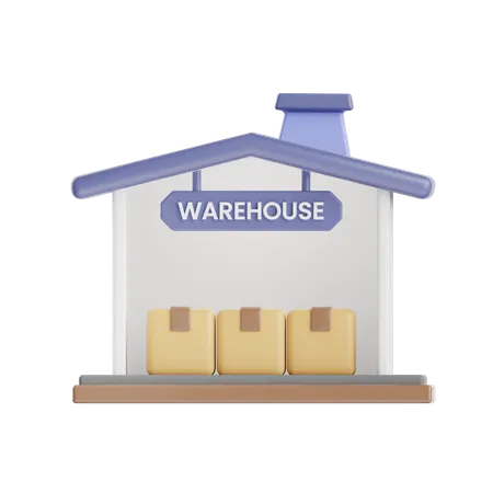 Warehouse  3D Illustration