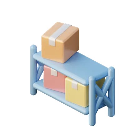 Warehouse  3D Illustration