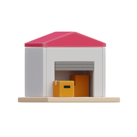 Warehouse  3D Illustration