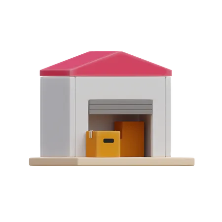 Warehouse  3D Illustration