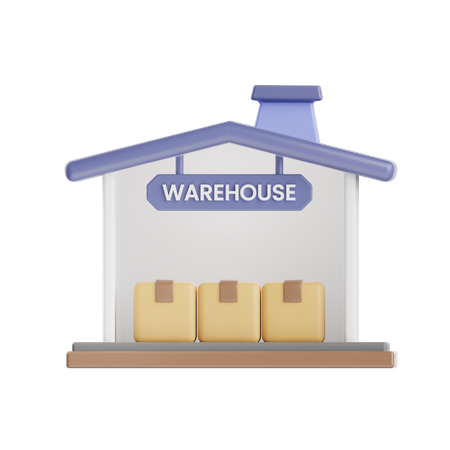 Warehouse 3D Illustration