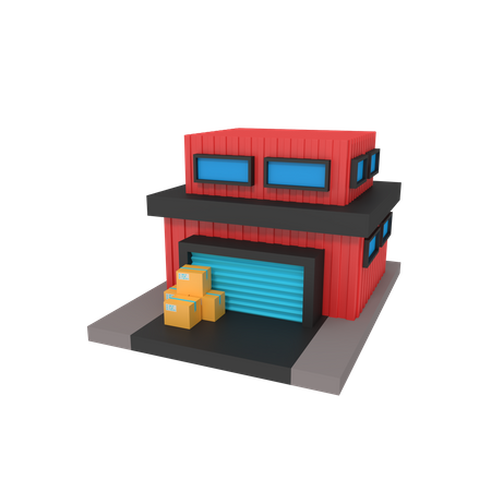 Warehouse  3D Illustration