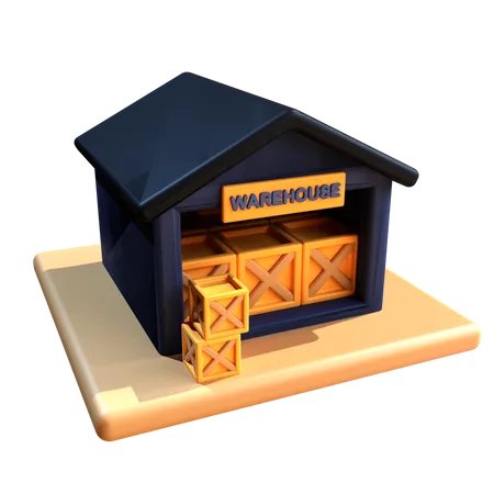 Warehouse  3D Icon