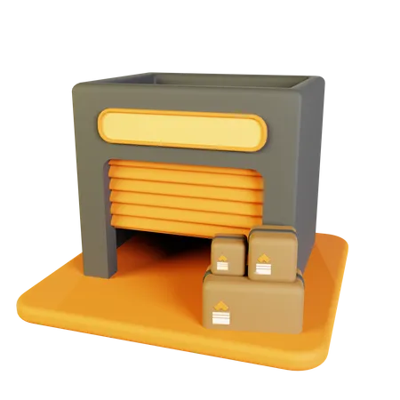 Warehouse Logistic 3 D Icon 3D Icon