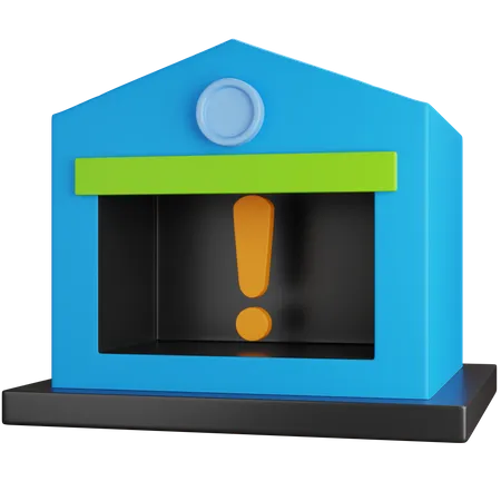 Warehouse Alert  3D Icon