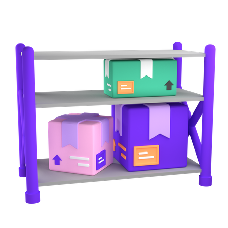 Warehouse Delivery  3D Illustration