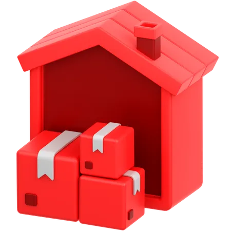 Warehouse Management  3D Icon