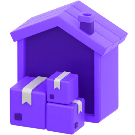 Warehouse Management  3D Icon