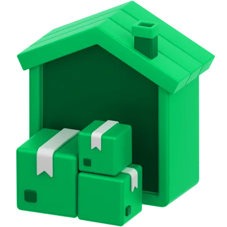 Warehouse Management  3D Icon