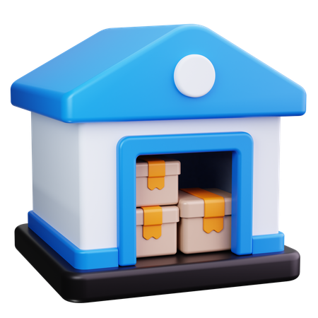 Warehouse Storage  3D Icon