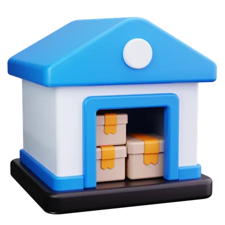 Warehouse Storage  3D Icon