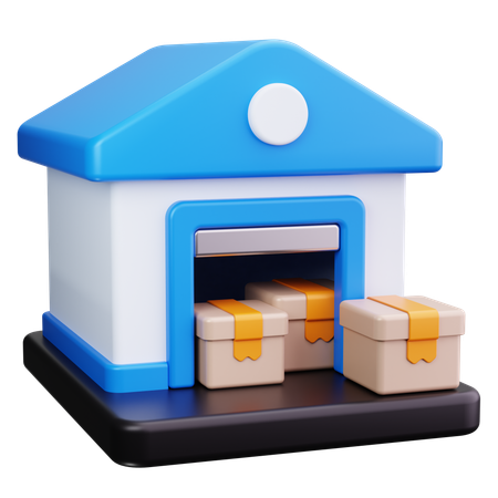 Warehouse Storage  3D Icon