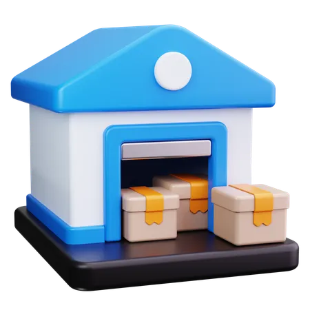 Warehouse Storage  3D Icon