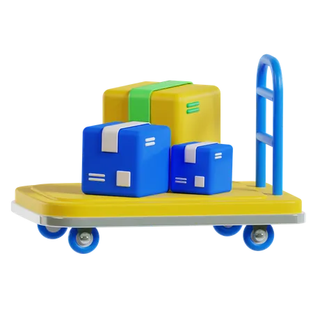 Warehouse Trolley  3D Icon