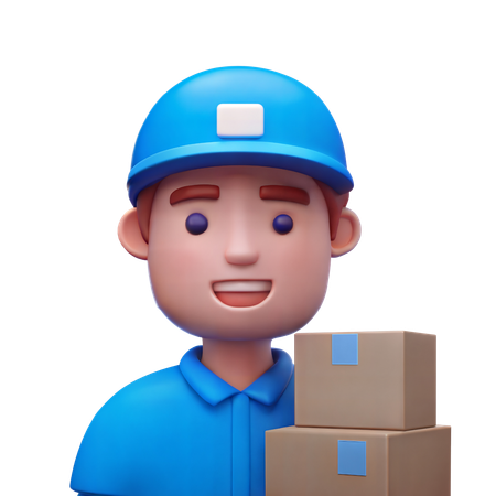 Warehouse Worker  3D Icon