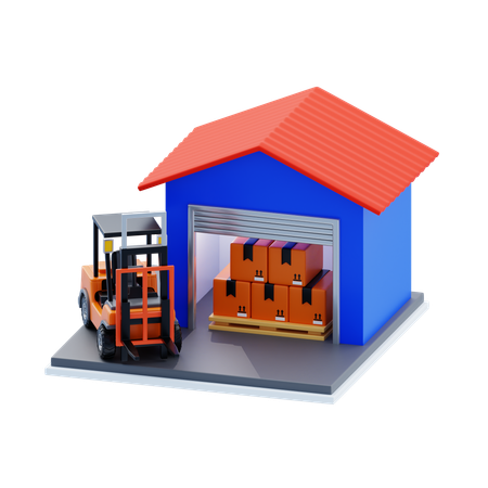 Warehousing  3D Icon