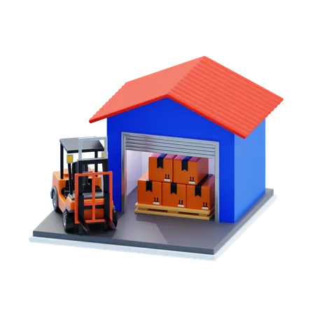 Warehousing  3D Icon