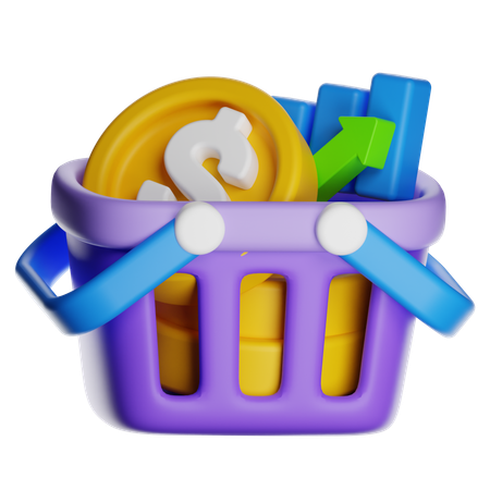 Warenkorbanalyse  3D Icon