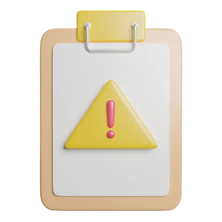 Warning Alert Notification 3D Icon