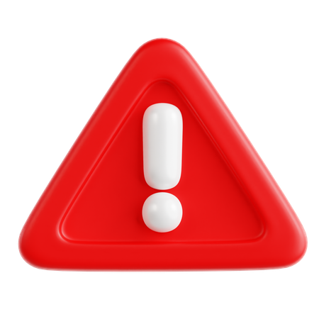 Warning  3D Icon