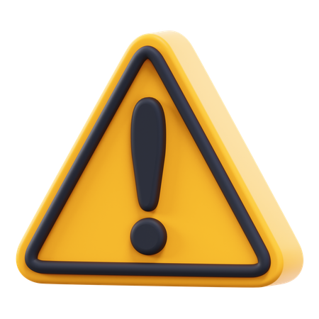 Warning  3D Icon