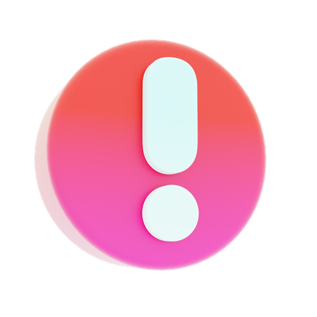 Warning  3D Icon