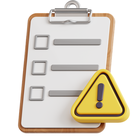 Warning  3D Icon