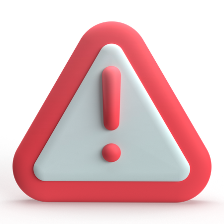 Warning  3D Icon