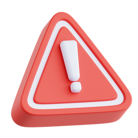 Warning  3D Icon