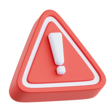 Warning  3D Icon